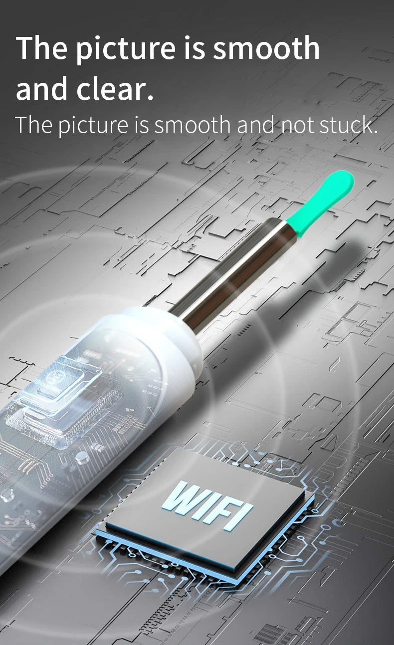 Omnishe™ Ear Cleaner with camera Set (Ear Sticks Otoscope) Take Photo&Video in APP (High Results)