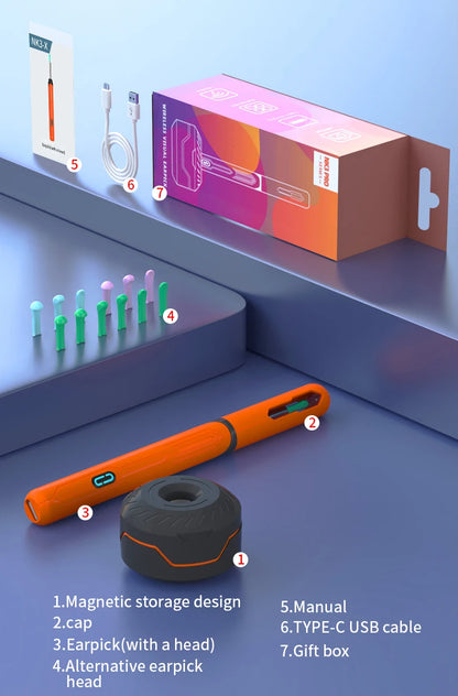 Omnishe™ Ear Cleaner with camera Set (Ear Sticks Otoscope) Take Photo&Video in APP (High Results)