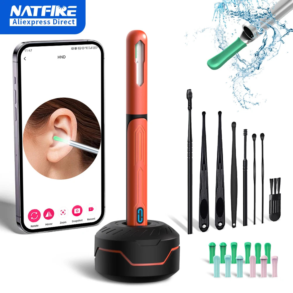 Omnishe™ Ear Cleaner with camera Set (Ear Sticks Otoscope) Take Photo&Video in APP (High Results)