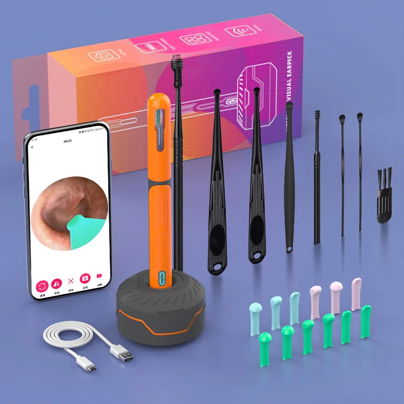 Omnishe™ Ear Cleaner with camera Set (Ear Sticks Otoscope) Take Photo&Video in APP (High Results)
