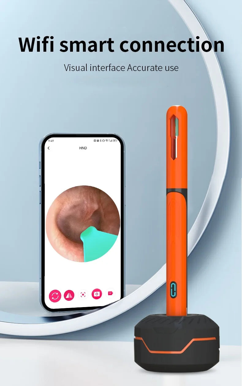 Omnishe™ Ear Cleaner with camera Set (Ear Sticks Otoscope) Take Photo&Video in APP (High Results)