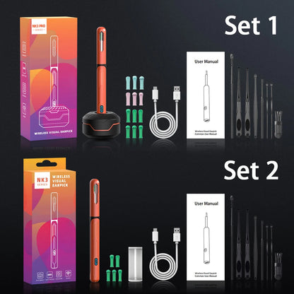 Omnishe™ Ear Cleaner with camera Set (Ear Sticks Otoscope) Take Photo&Video in APP (High Results)