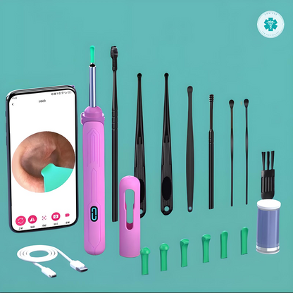 Omnishe™ Earwax Removal Tools With Camera / Ear Sticks Otoscope / Take Photo&Video in APP (High Results)
